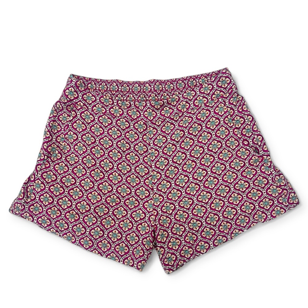 Old Navy "Playa" High Rise Purple Flower Print 4” Shorts | Women’s M